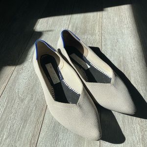 EUC Flax Birds Eye Rothys